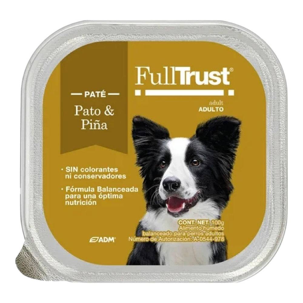 20 Latas FullTrust Alimento Húmedo para Perro Pato y Piña 100 gr