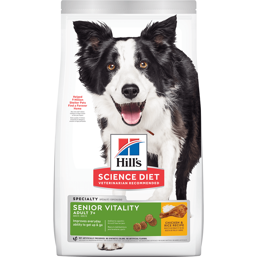 Hill's Science Diet Senior Vitality, alimento saludable para perro senior sabor pollo 5.7Kg