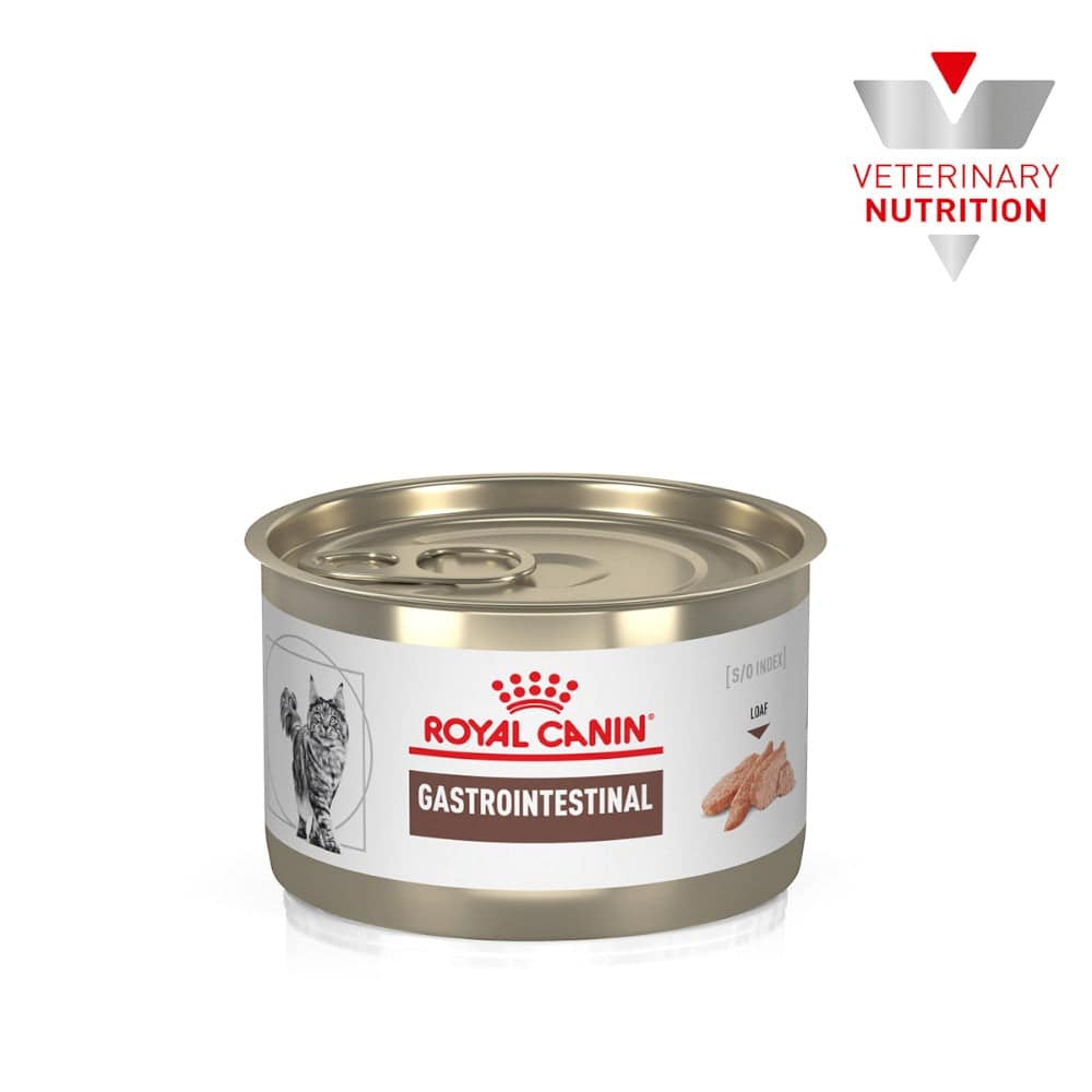 Lata Royal Canin Vet Gastrointestinal High Energy Alimento Paté Gato Salud Digestiva 145 g