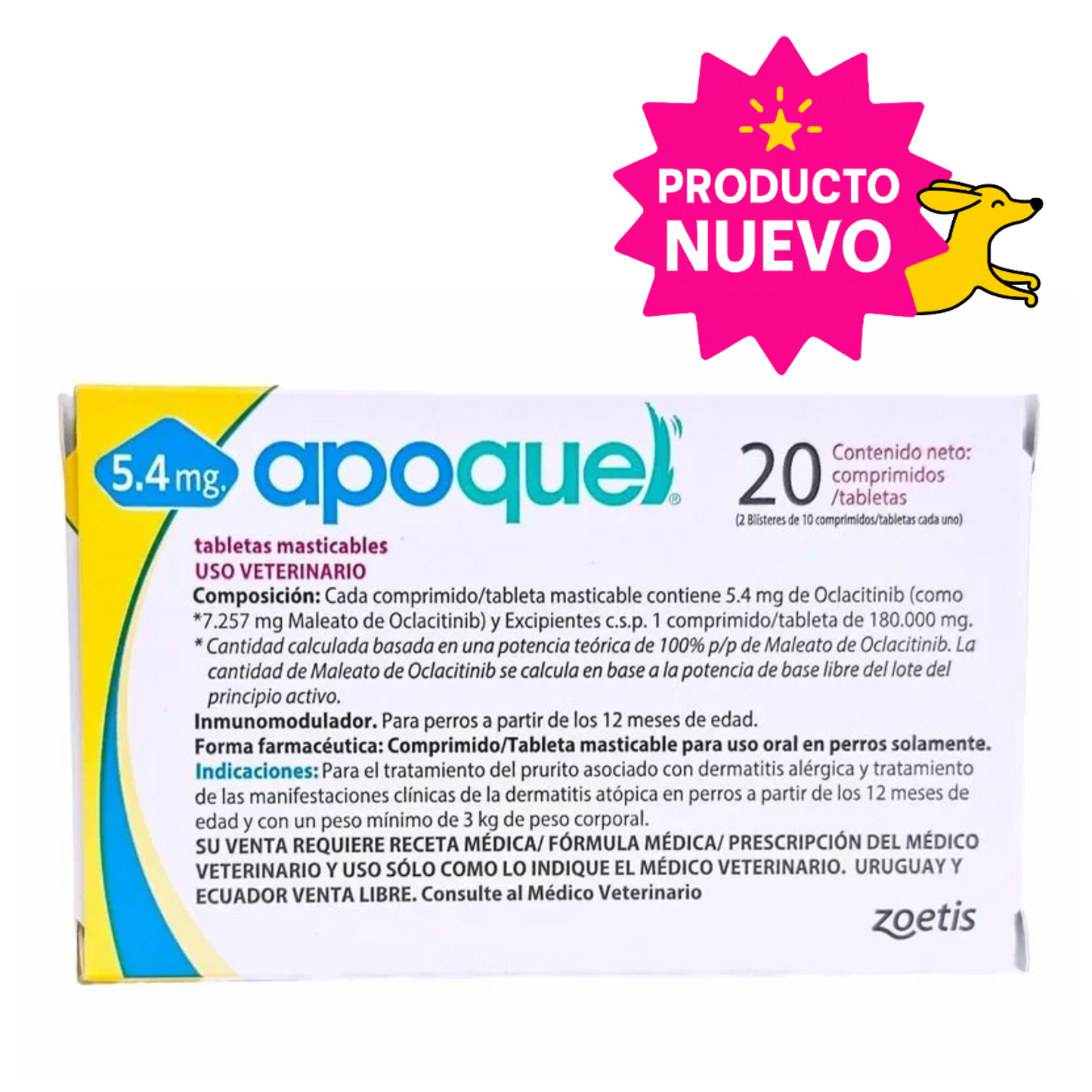 Apoquel 20 Tabletas masticables 5.4 mg