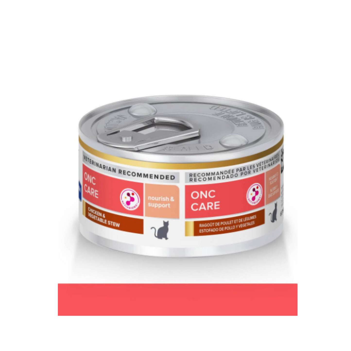 24 Latas Hill's Prescription Diet Feline ONC Care, Nutrición y Apoyo de Recuperación, para Gato, 82 g