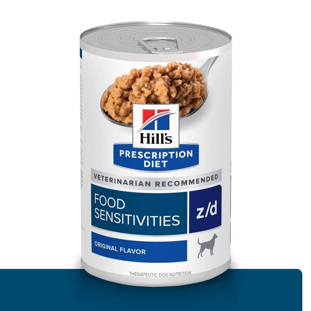 12 Latas Hill's Prescription Diet Canine z/d, Sensibilidades Alimentarias, para Perro, 369 g