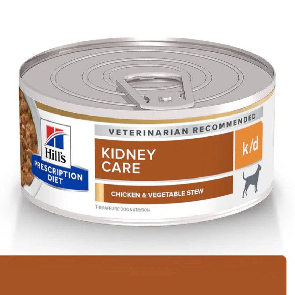 24 Latas Hill's kidney care k/d Perro Mini Estofado (Pollo y Vegetales) 156 gr