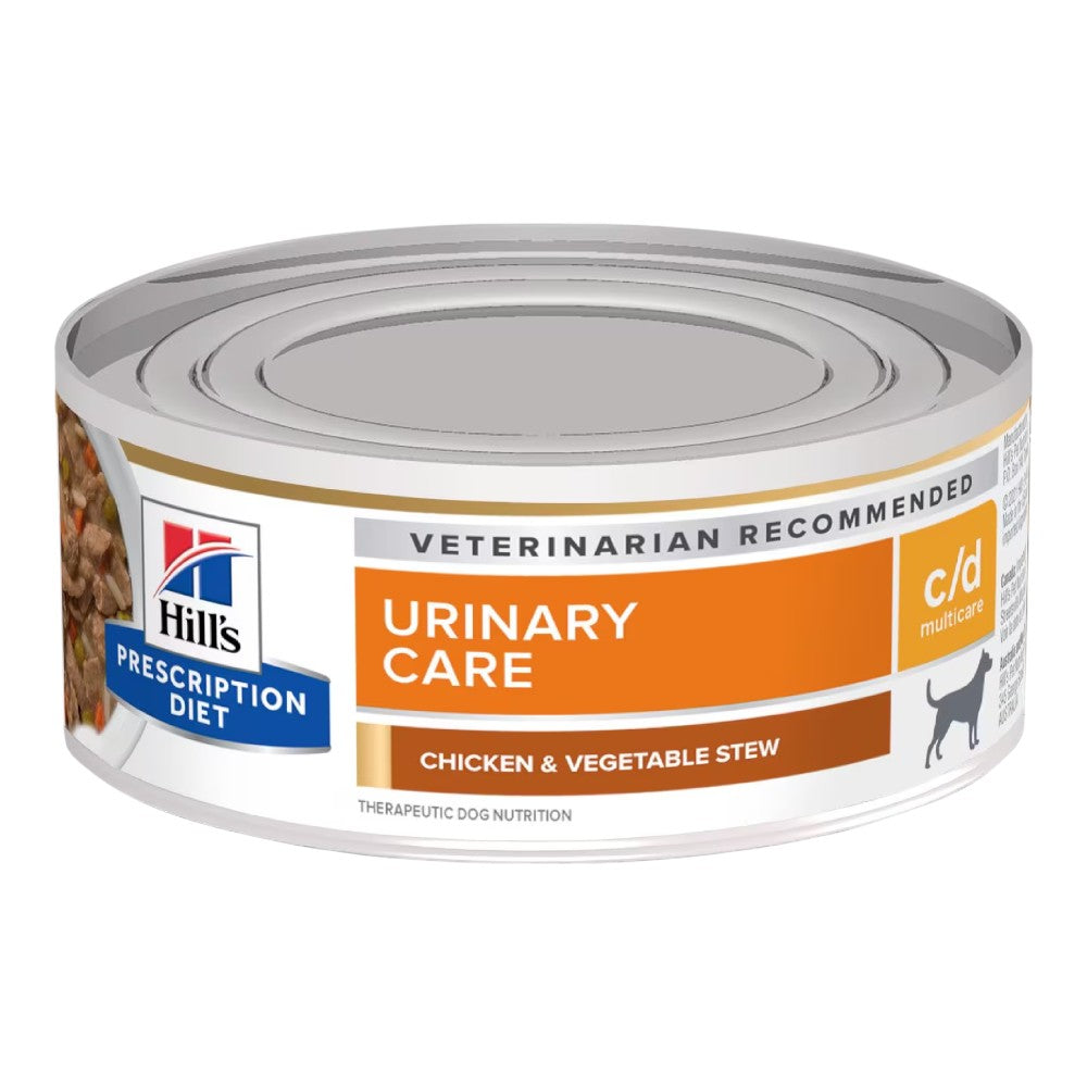 1 Lata Hill's Urinary Care c/d Perro Estofado de Pollo y Vegetales 156 gr