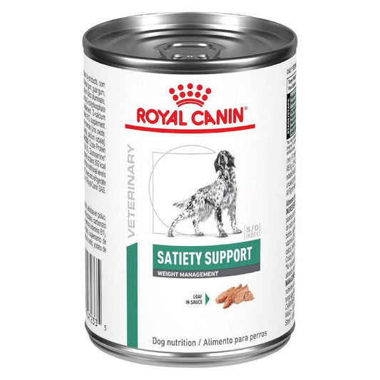 Lata Royal Canin Vet Satiety Alimento Húmedo Paté para Perro Control de Peso 380 g