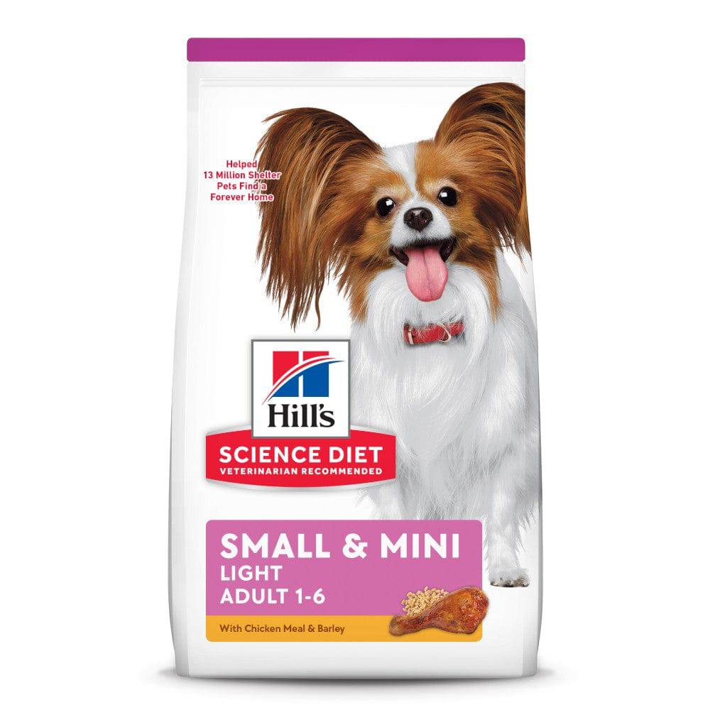 Hill's Science Diet Small & Mini Light, alimento perro adulto bajo en calorías raza pequeña y mini 7Kg