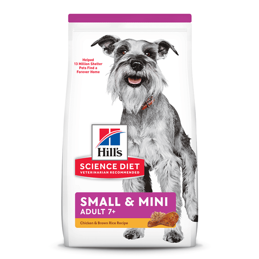 Hill's Science Diet Small & Mini Adult 7+, alimento para perro senior raza pequeña y mini 2.04Kg