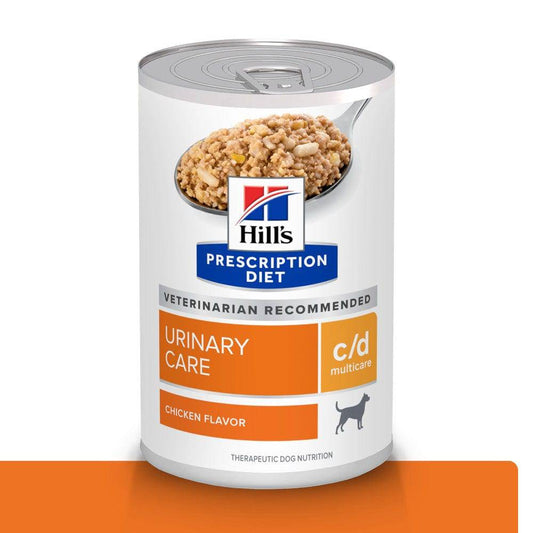 1 Lata Hill's Prescription Diet c/d Multicare, Cuidado Urinario, con Pollo para Perro, 369 g