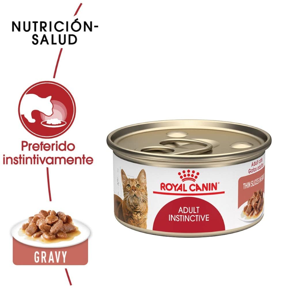 24 Latas Royal Canin Adult Instinctive Gato Slices in Gravy 85 gr