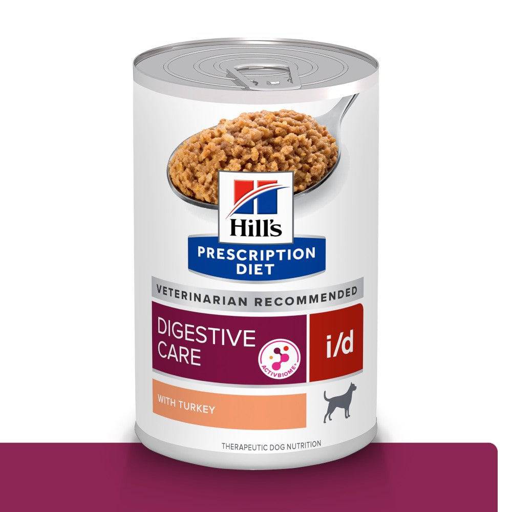 1 Lata Hill's Prescription Diet Canine i/d, Cuidado Digestivo, con Pavo para Perro, 369 g