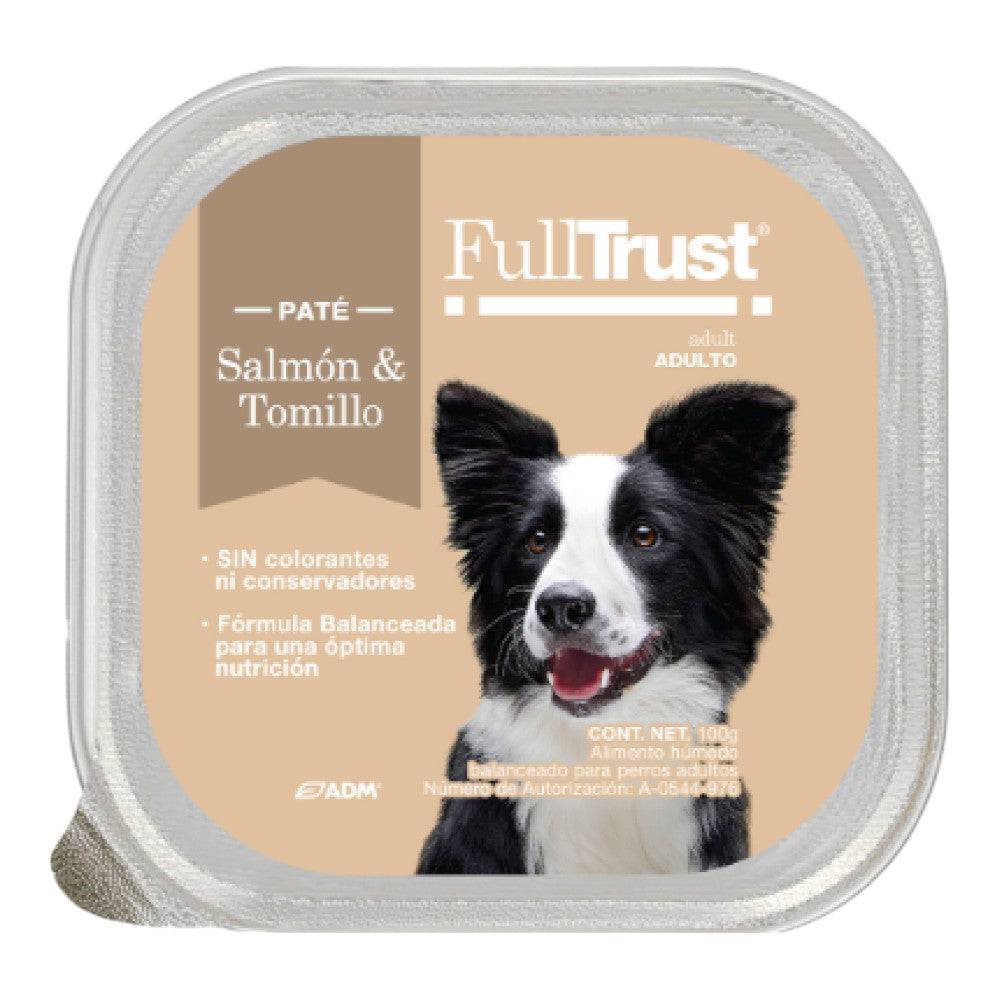 20 Latas FullTrust Alimento Húmedo para Perro Salmón y Tomillo 100 gr