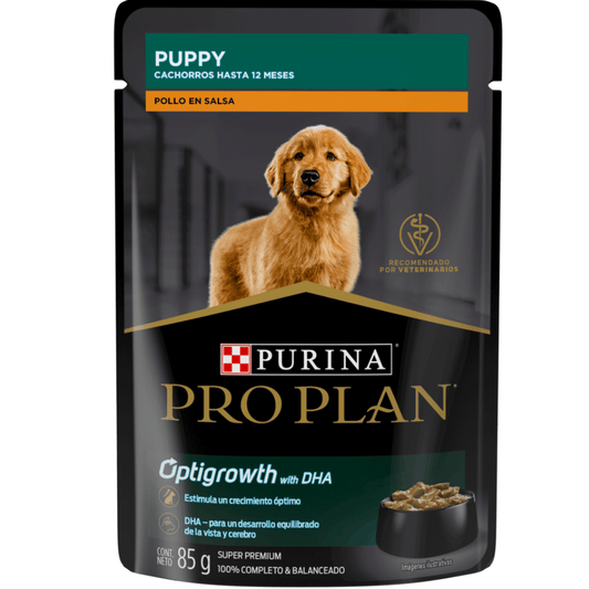 24 Pouches Pro Plan Puppy Receta de Pollo 85 g