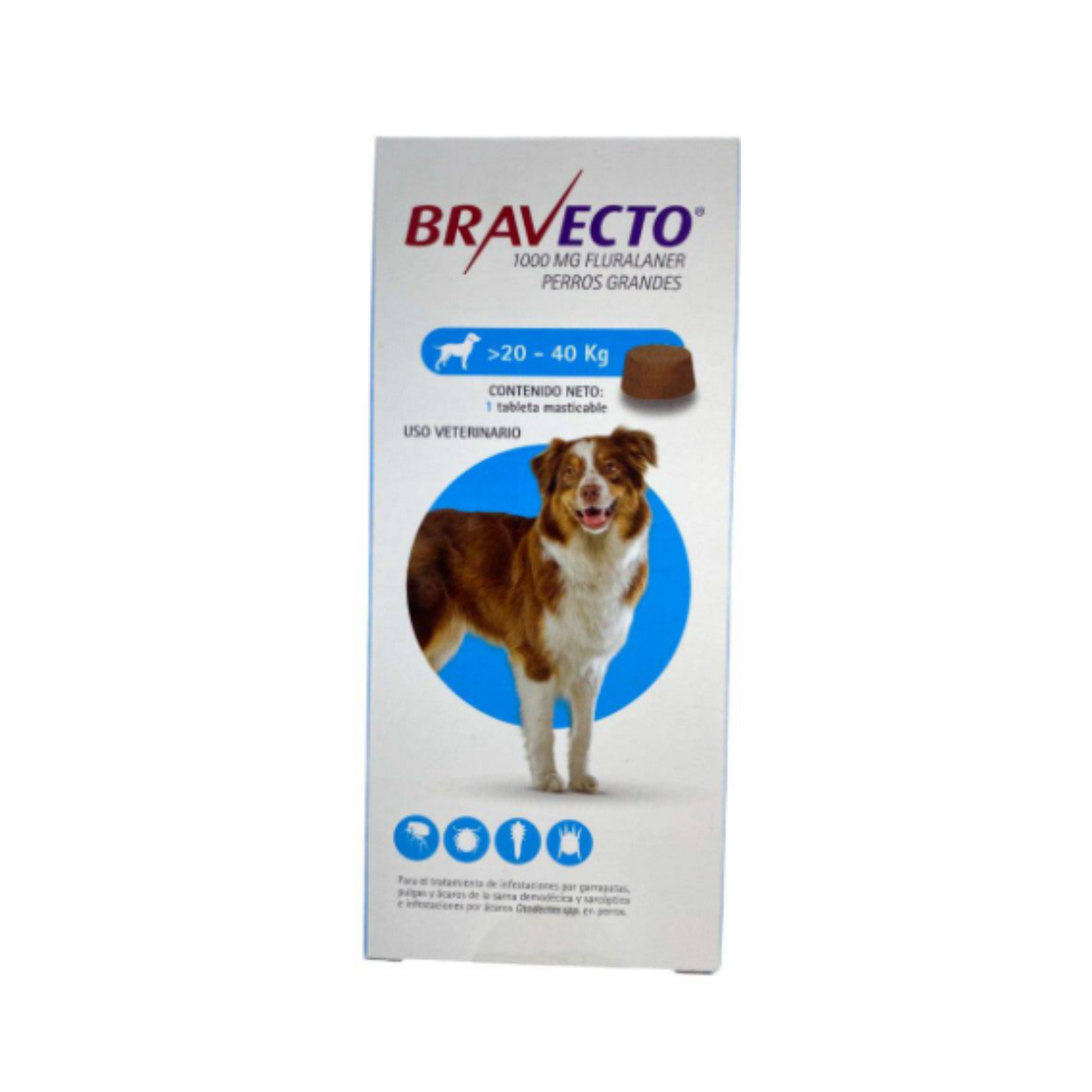 Bravecto 1000 mg - Bravecto 20 a 40 Kg