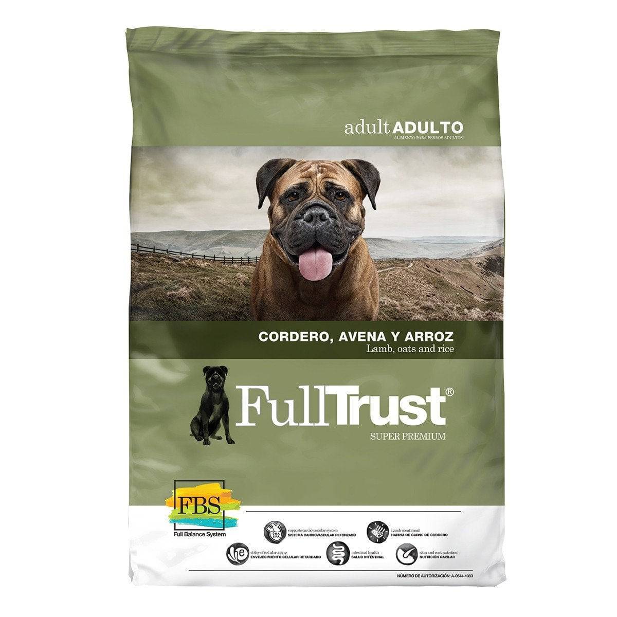 Croquetas FullTrust Perro Adulto Sabor Cordero, Avena y Arroz 8kg