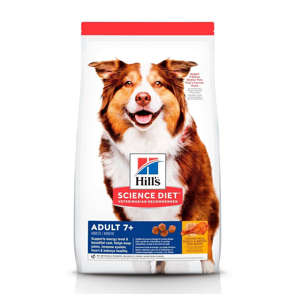 Hill's Science Diet Perro Adulto 7+, Alimento premium perros sabor pollo 12Kg