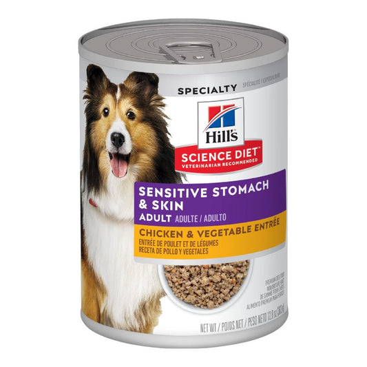 1 Lata Hill's Science Diet Perro Adulto Sensitive Skin & Stomach Piel & Estomago Sensible 363 gr