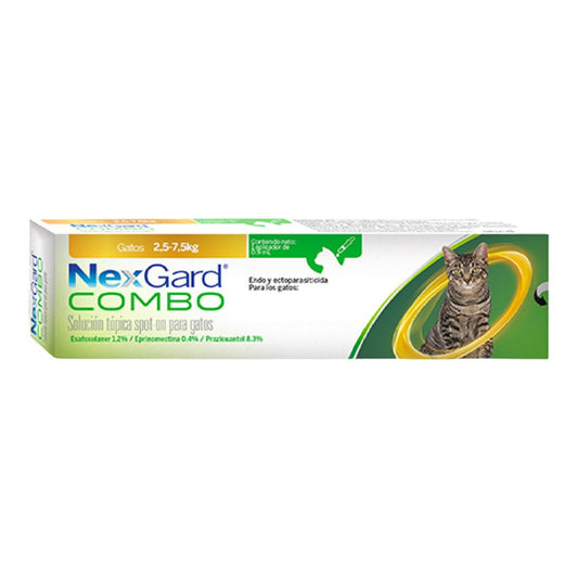 Nexgard para Gatos Combo 2.5 Kg A 7.5 Kg