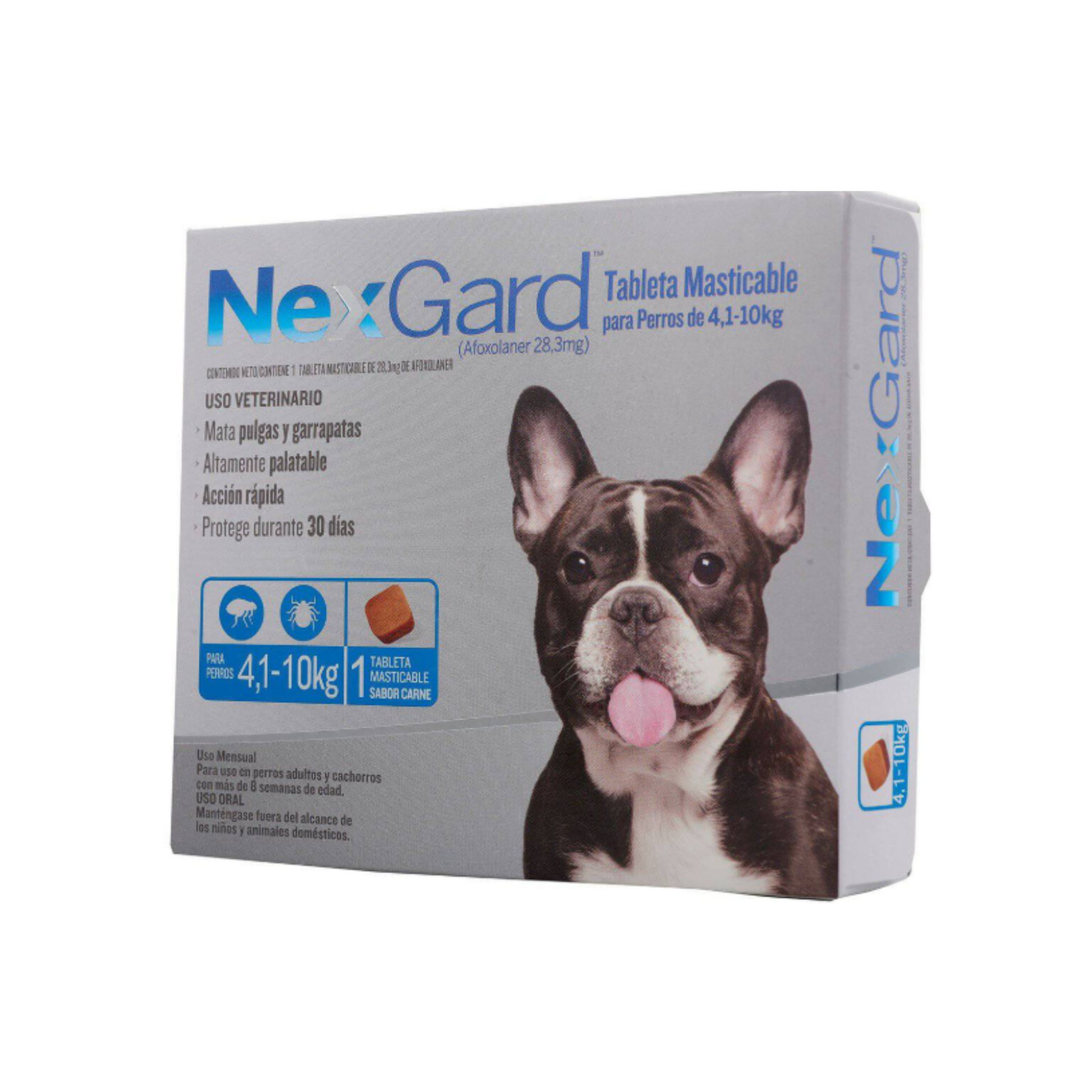Nexgard 1 Tableta Masticable 4 a 10 Kg