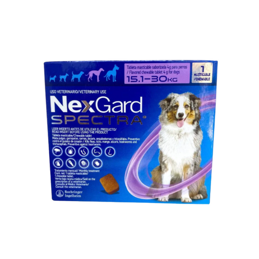 Nexgard Spectra 1 Tableta 15.1 a 30 Kg