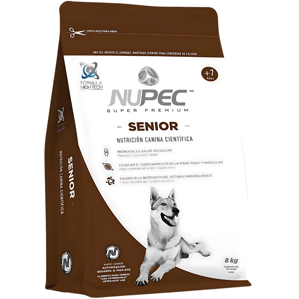 Nupec Perro Senior Razas Medianas y Grandes 8 Kg