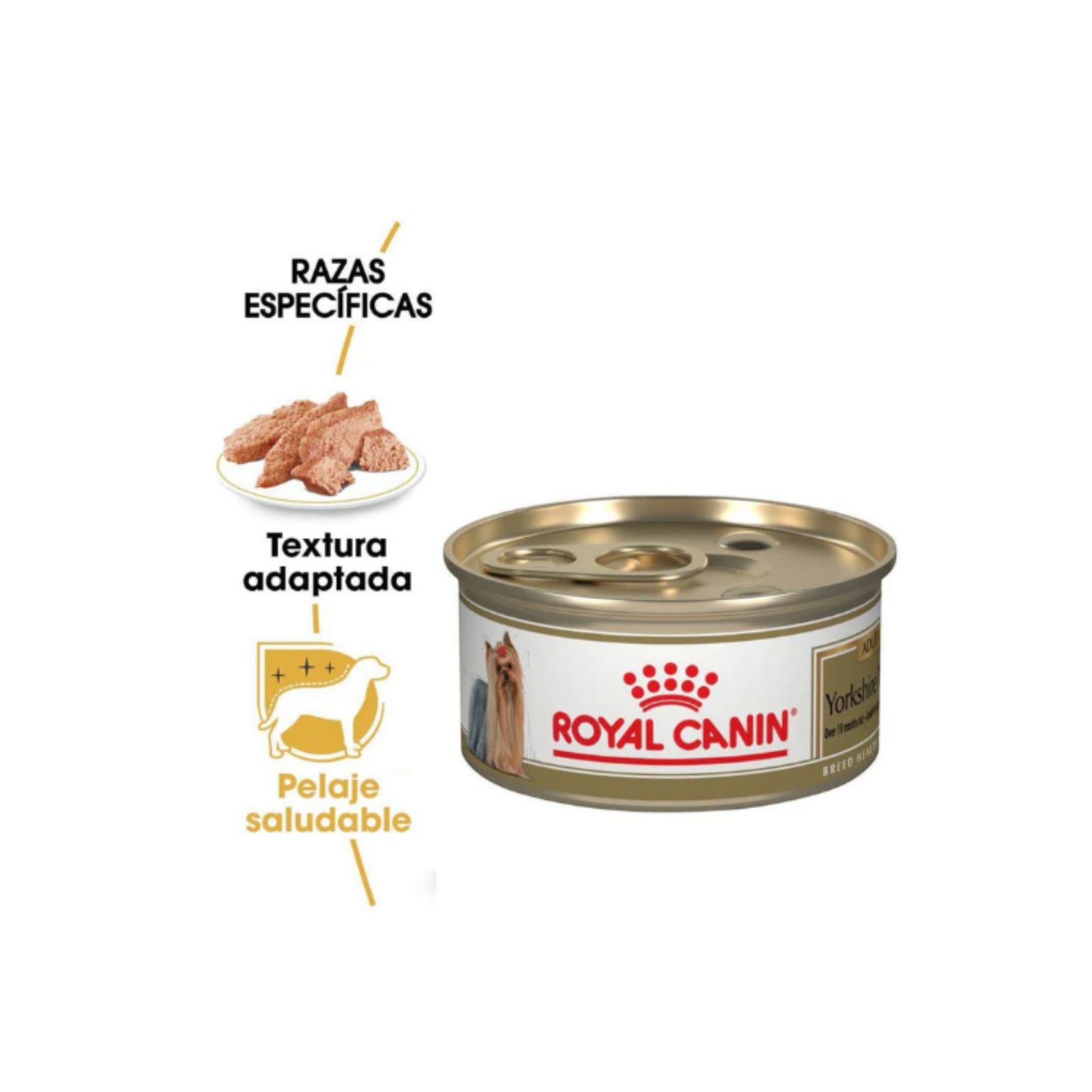 Lata Royal Canin Yorkshire Adult Loaf in Sauce 85 gr