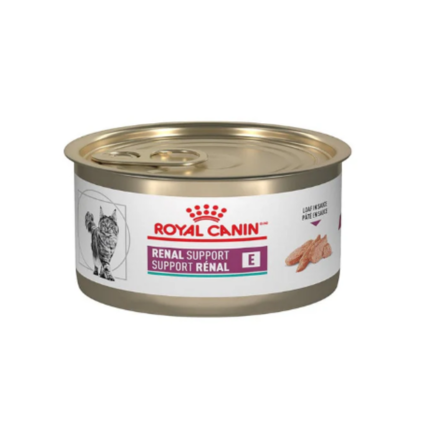 Lata Royal Canin Vet Renal E Alimento Húmedo Paté para Gato Salud Renal 145 g