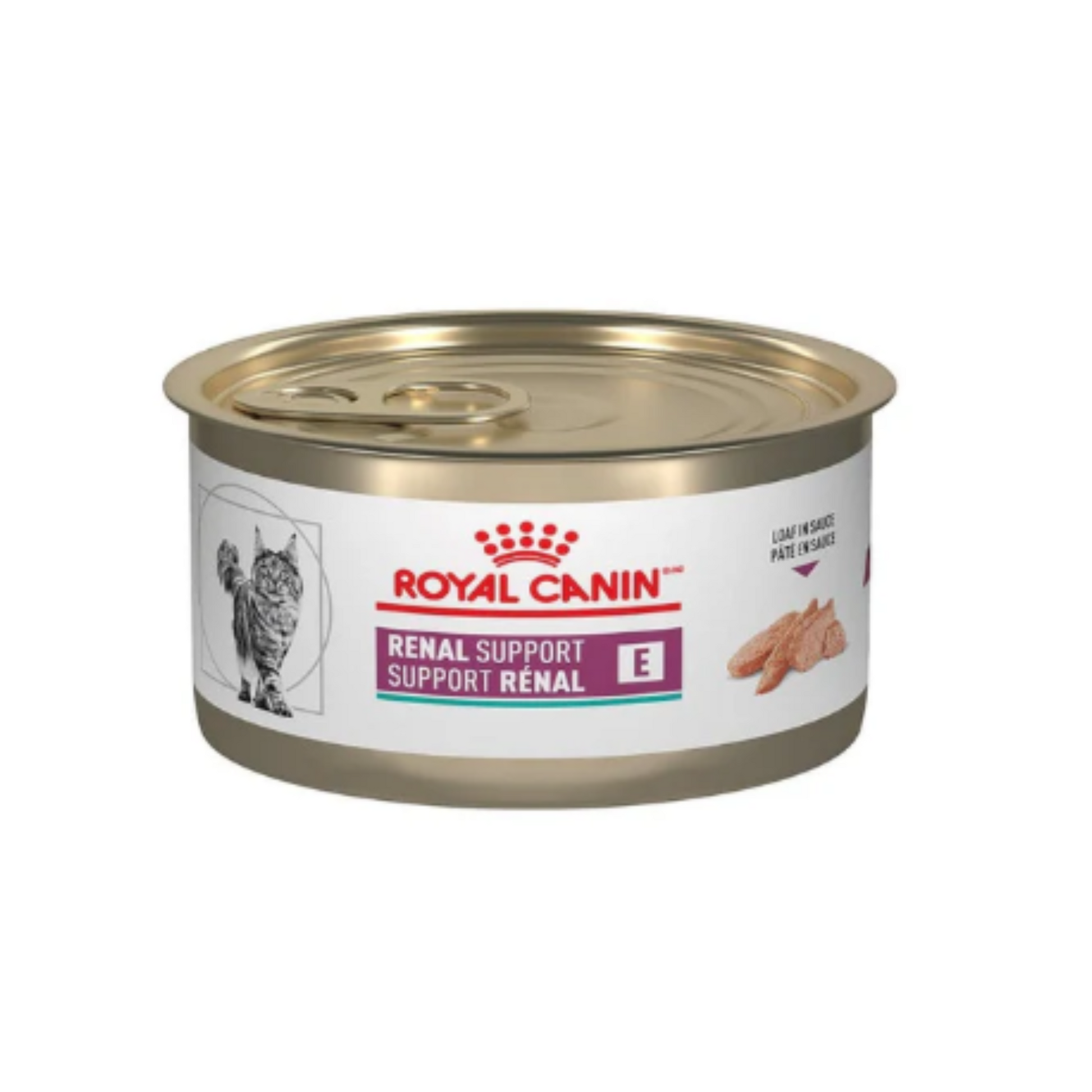 Lata Royal Canin Vet Renal E Alimento Húmedo Paté para Gato Salud Renal 145 g