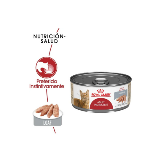 1 Lata Royal Canin Adult Instinctive Alimento Húmedo para Gato Paté en Salsa 145 g